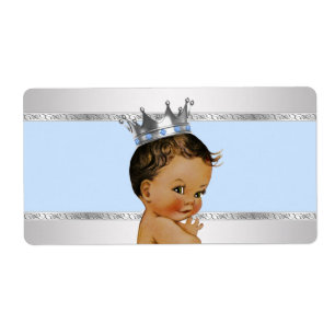 Etiqueta de botella de agua para baby shower del p