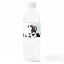 Etiqueta de botella de agua para bebé niño de gran
