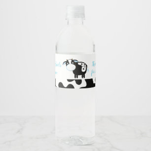Etiqueta de botella de agua para bebé niño de gran