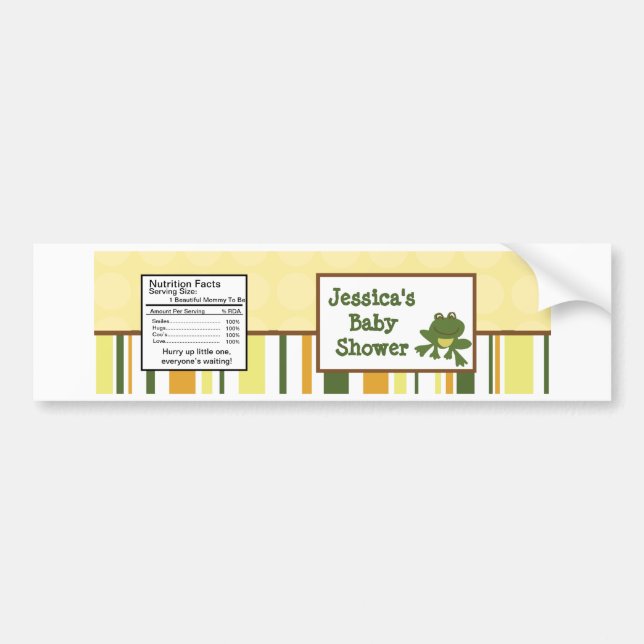 Etiqueta de botella de agua para bebés de la jungl (Frente)