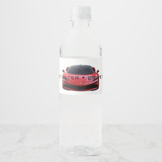 Etiqueta de Botella de Agua para Coche Conduce Seg