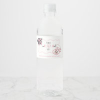 Etiqueta de botella de agua para enfermera de grad