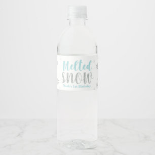 Etiqueta de botella de agua para fiesta de cumplea