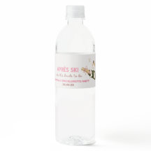 Etiqueta de botella de agua para fiesta de despedi