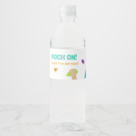 Etiqueta de botella de agua para la escalada de ro