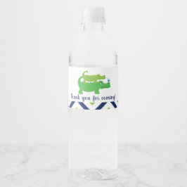 Etiqueta de botella de agua preppy para bebes