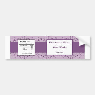 Etiqueta de botella de agua Royal Purple Crown/Swi