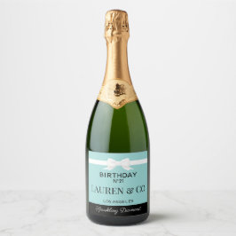 Etiqueta de botella de bebida de cumpleaños inspir