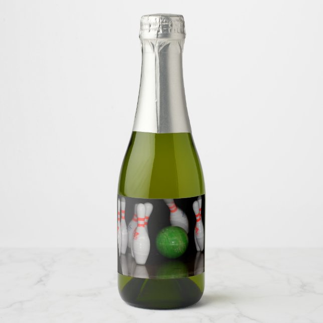 Etiqueta de botella de boliche (Anverso)