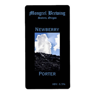 Etiqueta de botella de cerveza