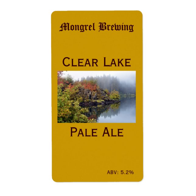 Etiqueta de botella de cerveza (Frente)