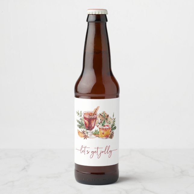 Etiqueta de Botella de Cerveza para Fiesta de Vaca (Anverso)