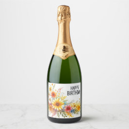 etiqueta de botella de champán