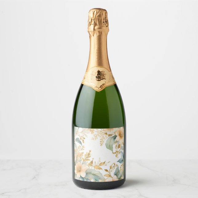 etiqueta de botella de champán (Anverso)