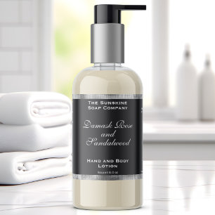 Etiqueta de Botella de Cosméticos con Hojas de Pla