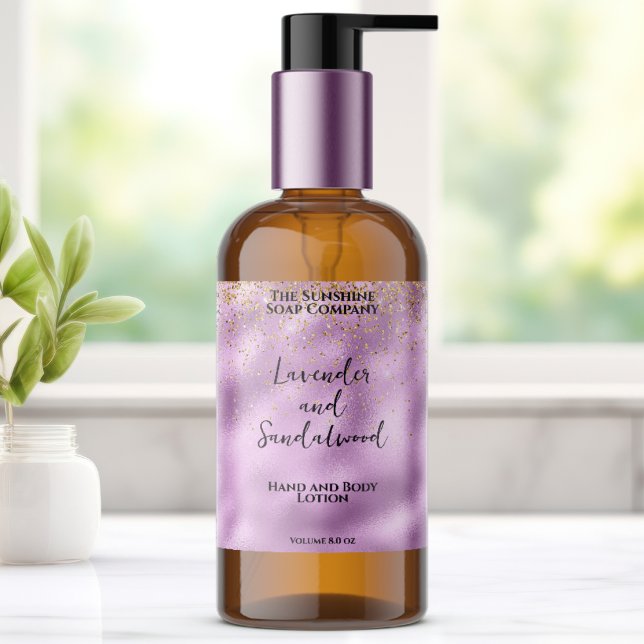 Etiqueta de botella de cosméticos con lámina de li (Subido por el creador)