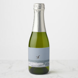 Etiqueta de botella de gaviota