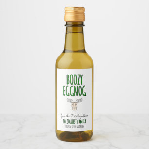 Etiqueta de botella de huevo casera
