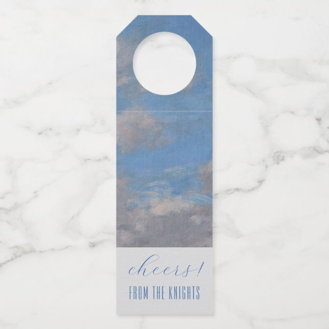Etiqueta de botella de nubes de Boudin (Anverso)