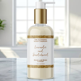 Etiqueta de botella de purpurina blanco y dorado d