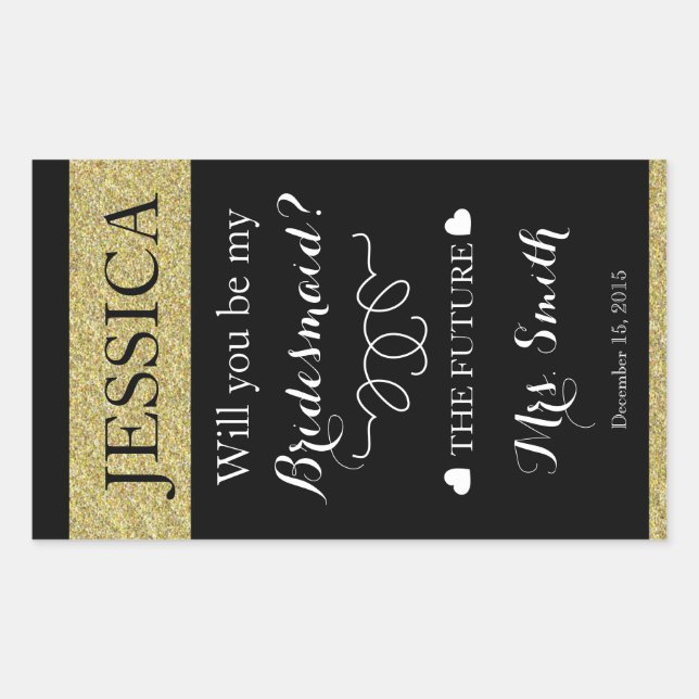 etiqueta de botella de vino de boda personalizada  (Anverso)