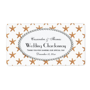 Etiqueta de botella de vino de Pearl 2 H