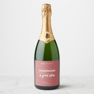 Etiqueta de botella de Vino Espumoso es siempre un