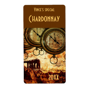 etiqueta de botella de vino eternamente