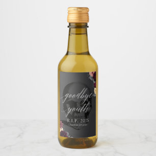 Etiqueta de botella de vino mini RIP 20s