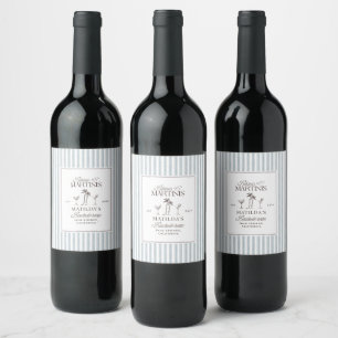 Etiqueta de botella de vino para despedida de solt