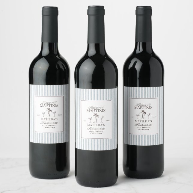 Etiqueta de botella de vino para despedida de solt (Botellas)