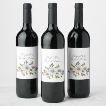 Etiqueta de botella de vino para despedida de solt