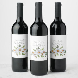 Etiqueta de botella de vino para despedida de solt