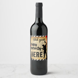 etiqueta de botella de vino personalizada boda zom