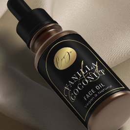 Etiqueta de botella OZ Dropper con logotipo negro