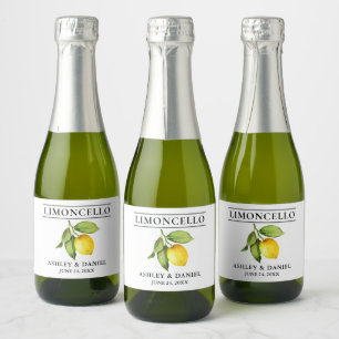 Etiqueta de botella pequeña Lemon Limoncello
