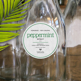 Etiqueta de botella personalizada de extracción de