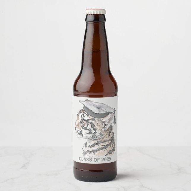Etiqueta de botella temática de graduación (Anverso)