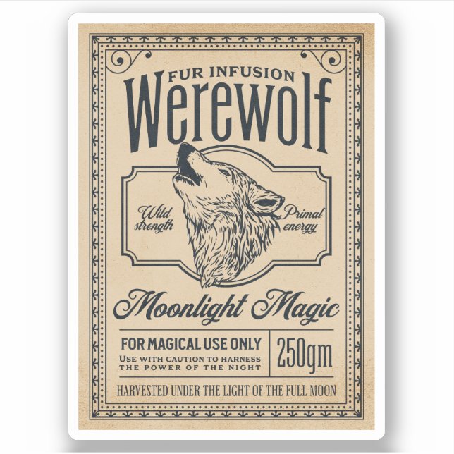 Etiqueta de botellas apotecales de la poción de br (Anverso)