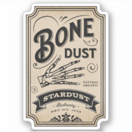 Etiqueta de botellas apotecales de la poción de br