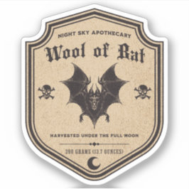 Etiqueta de botellas apotecales de la poción de br