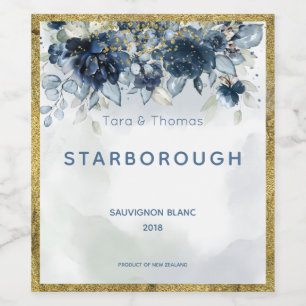 Etiqueta de botellas de vino Boda para Rosas en ca