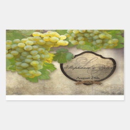 Etiqueta de botellas de vino Chardonnay Vineyard B