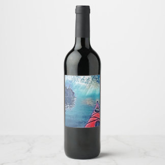 Etiqueta de botellas de vino de Kayak