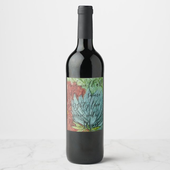 Etiqueta de botellas de vino de Pascua Hermosas Fl (Anverso)