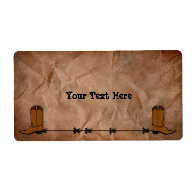 Etiqueta de botes de vaca (Frente)