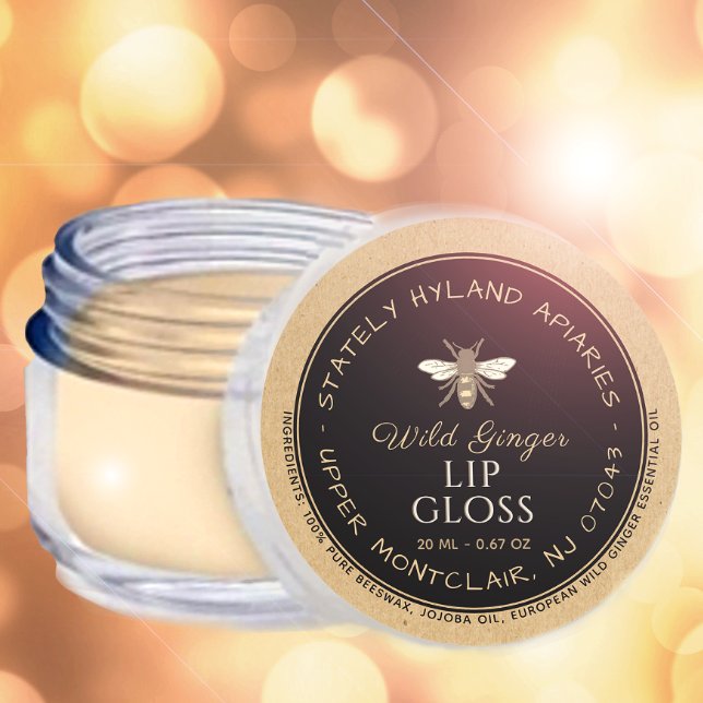 Etiqueta de Brillo Labial de Cera de Abeja Escrita (Subido por el creador)