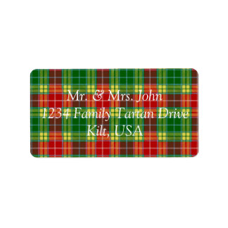 Etiqueta de Buchanan Tartan