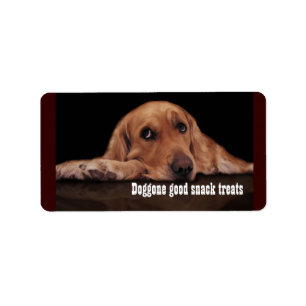 Etiqueta de buen aperitivo para perros