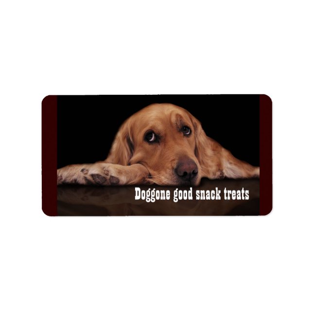 Etiqueta de buen aperitivo para perros (Frente)